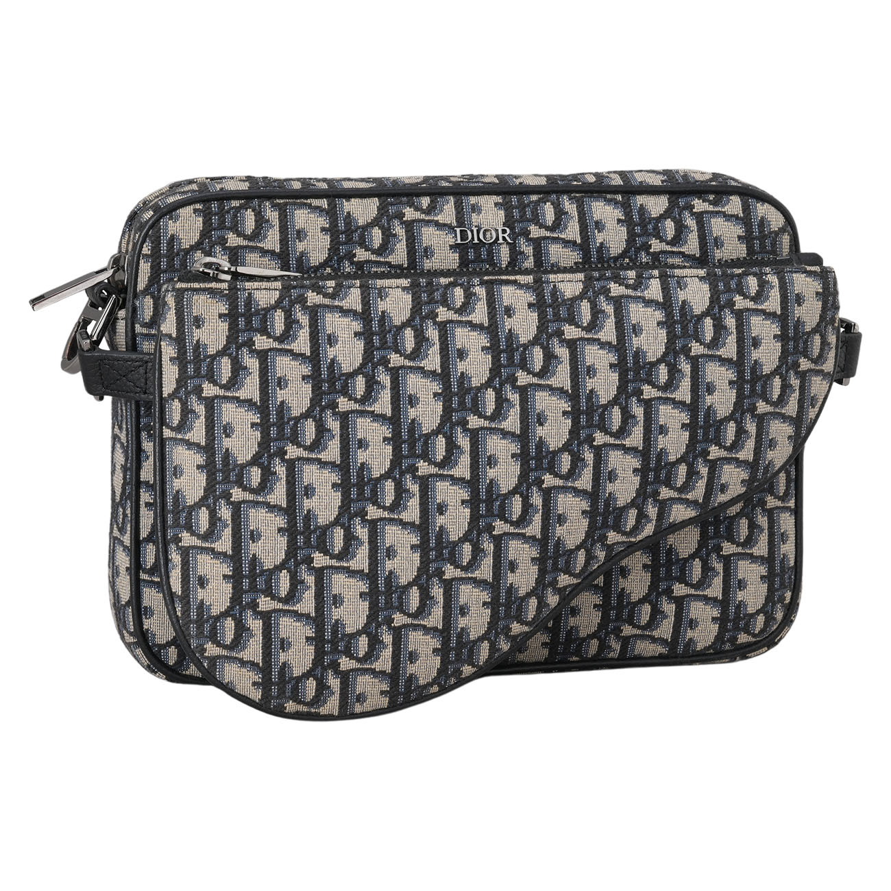CHRISTIAN DIOR(USED)디올 오블리크 새들 트리플 파우치
